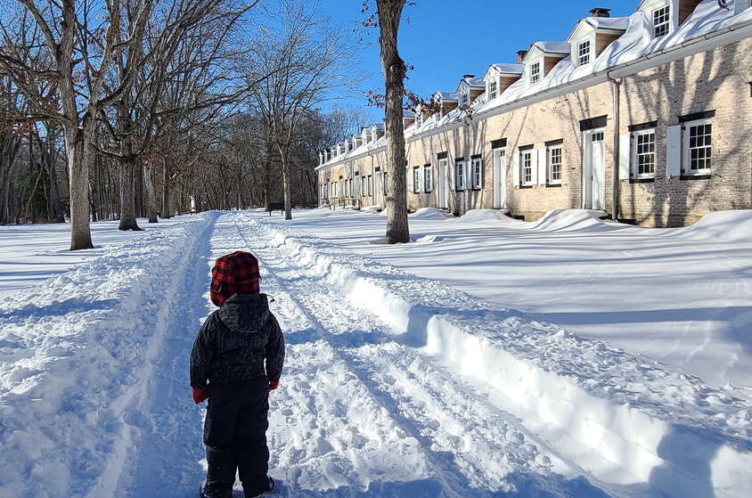 A snowy Walk Through the Village